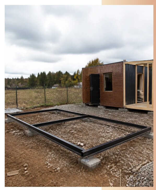 Фундамент для бытовки в Кронштадте по цене от 15651 р. | БытовкаПрофи-Крн